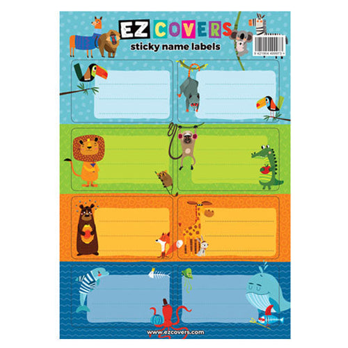 Sticky Name Labels X 8