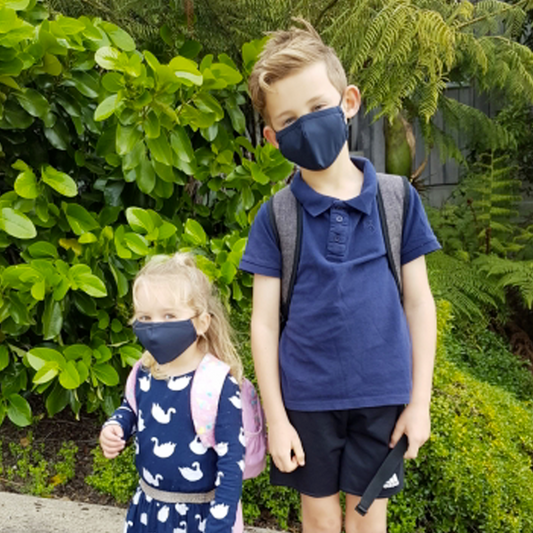 Reusable Kids Face Mask - Navy Blue