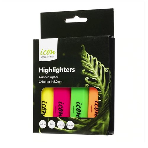 Highlighters 4 Pack 